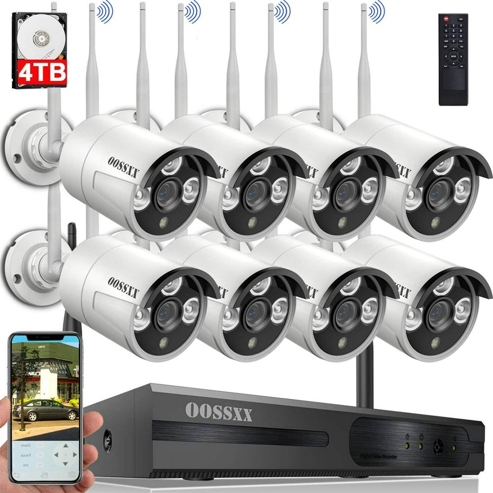 【Dual Antennas Wireless Enhanced】 2K 3.0MP Wireless Security Camera