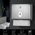 thumbnail image 4 of CHUANGDIAN Wall-mounted Bathroom Tissue Dispenser Tissue Box Holder for Multifold Paper Towels, 4 of 6