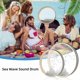 thumbnail image 2 of Ocean Drum Sea Wave Hand Drum with Hardwood Shell and Wave Beads, 2 of 5