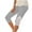 Gray, variant on Yoga Pants Women Capri Leggings Summer Solid Color Elastic Waist Lace Cropped Pants Casual Slim Fit Stretch Plus Size Capris for Women Gray S
