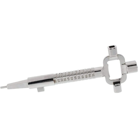6/7 / 8 mm Square Wrench Allen Wrench with Multi-function Scale Universal Construction Site Master Key in Zinc Alloy