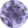 thumbnail image 1 of Ahgly Company Machine Washable Indoor Round Transitional Purple Mimosa Purple Area Rugs, 7' Round, 1 of 7