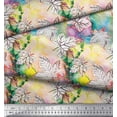 thumbnail image 3 of Soimoi Cotton Duck Fabric Texture & Maple Leaves Printed Fabric 1 Yard 42 Inch Wide, 3 of 4