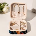 thumbnail image 6 of Butterfly Travel Portable Square Jewelry Box Earring Necklace Bracelet Holder Display Case Organizer Box, Decorative Jewelry Stand Storage Box, 6 of 6