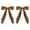 Brown, variant on 5.5in White Long Tail Hair Bows Big Silky Satin Tassel Ribbon Bow Hair Clip Barrettes for Women Flower Girls Thick Thin Hair,Bride Wedding Party Dress Decor Accessory