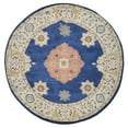 thumbnail image 4 of Rugsotic Carpets Hand Tufted Wool Eco-Friendly Area Rugs - 6'x6', Round, Blue Beige, Modern Contemporary Design, High Pile Handmade Anti Skid Rugs for Living Room, Bed Room (K00644), 4 of 6