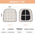 thumbnail image 3 of White Buffalo Seat Covers for Dining Room Chairs Set Of 4,Stretch Printed Washable Chair Seat Cover with Elastic Ties and Button,Removable Waterproof Couch Cushion Covers, 3 of 6