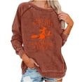 thumbnail image 2 of Meichang Chandails en Molleton pour Femmes Sans Capuche Manches Longues Col Rond Pull Confortable Mignon Graphique Automne Chandails en Molleton Légers Raglan, 2 of 4