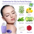 thumbnail image 5 of Ice Roller for Face, Ice Globes Cube for Facials Massager, Silicone Ice Mold Reusable Skin Care for Face & Eye Puffiness Relief Brightening Skin, Purple, 5 of 8