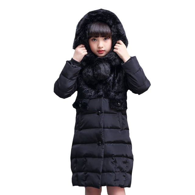 Birdeem Enfants Garçons Filles Hiver Veste à Capuche Chaude à Boutons Manteaux