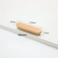 thumbnail image 2 of Gamvdout Dresser Knobs 6Pcst Shaped Cabinet Door Solid Wood Handle Furniture Drawer Cabinet Wooden Handle Black Walnut 32Mm, 2 of 6