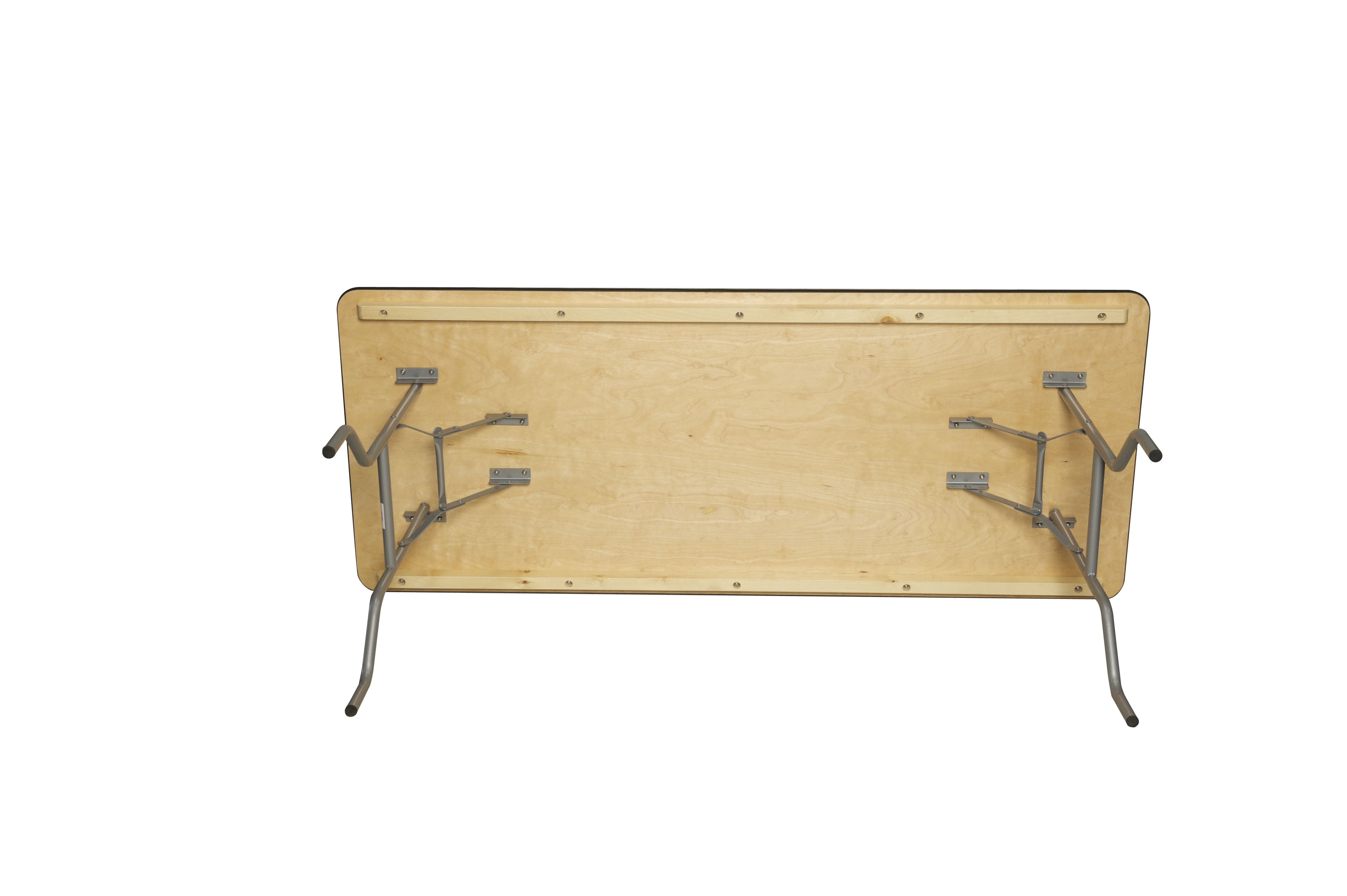Table - 6' x 30" WFT Series Russian Birch Wood Banquet - Rubber Edge
