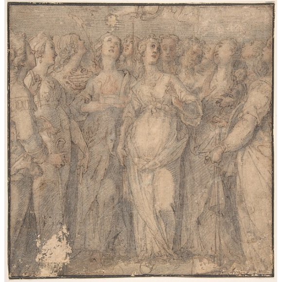 Group of Standing Saints Poster Print by Anonymous, Italian, 16th to 17th century (18 x 24)