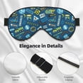 thumbnail image 4 of Xecao Cartoon Heavy Equipment Machinery Road Construction for Soft Fluffy Sleeping Blindfold, Nap eye cover tailored for the utmost comfort for girls, women, kids, and adults., 4 of 7