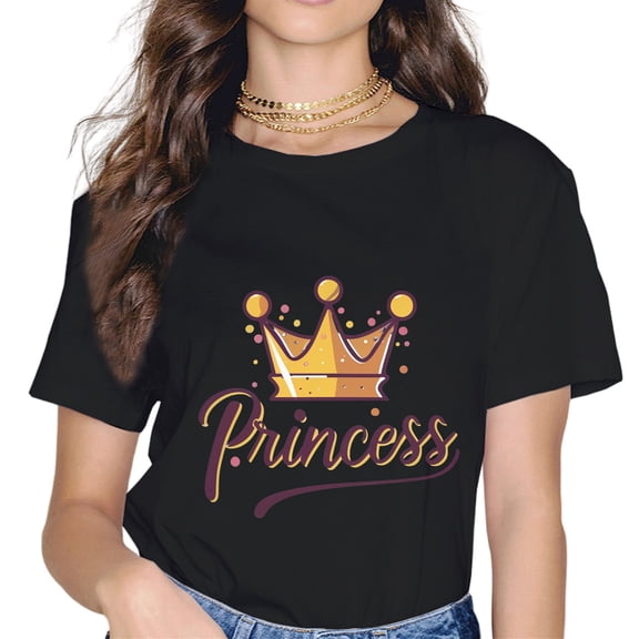 Princess with Crown funny Princess T-Shirt