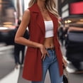 thumbnail image 6 of QQZ 2026 Summer Fall Women's Sleeveless Vest Tops - Lightweight Breathable Lined Trendy Casual Work Office Blazer - Pockets Women’s Jackets Fall Long Sleeve, 6 of 9