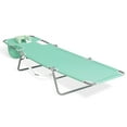 thumbnail image 3 of Ostrich Chaise Lounge Folding Sunbathing Recliner Lawn Chair, Teal (4 Pack), 3 of 12