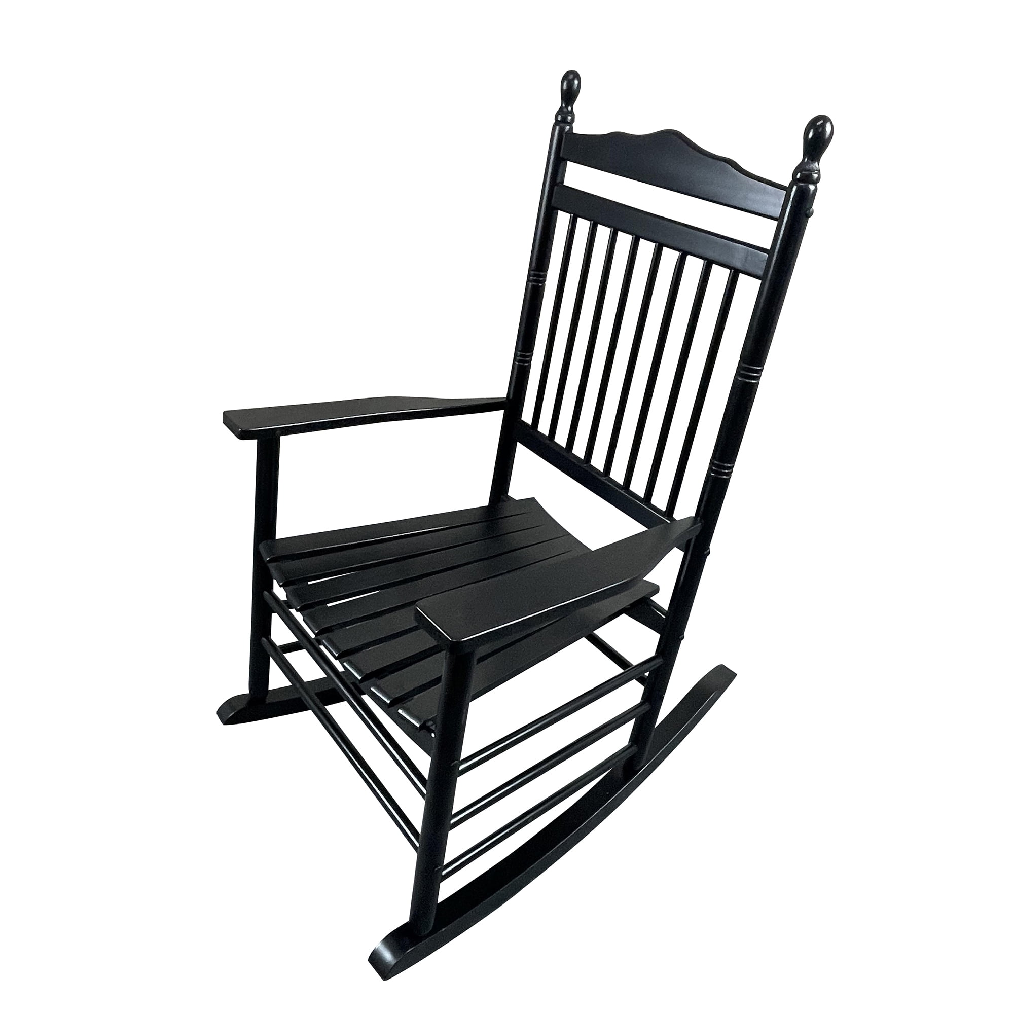 Outdoor Indoor Rocking Chair, Solid Wood Porch Balcony Rocking Armchair ...