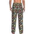 thumbnail image 3 of Xecao Daisies Flowers Men's Straight Lounge Pajama Pants: The Ultimate in Comfortable Sleepwear, 3 of 9