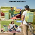 thumbnail image 4 of Modern Lemon Print Cooler Backpack, Leakproof Insulated Lunch Bag for Summer Adventures and Hiking, 4 of 6
