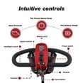 thumbnail image 4 of 4 Wheels Mobility Scooter, Folding Lightweight Travel Mobility Scooter with 360° Swivel Seat, Heavy Duty Electric Motorized Scooters for Seniors Adults, Compact Transformer Mobility Scooter, Red, 4 of 11