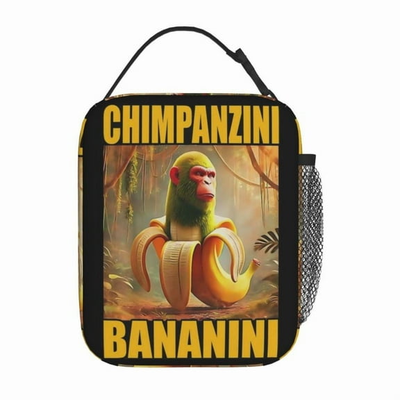 Italian Brainrot Insulated Lunch Bag Large Capacity Lunch Tote Reusable Lunch Box for Work Office Picnic