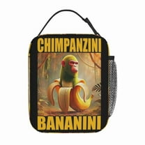 Italian Brainrot Insulated Lunch Bag Large Capacity Lunch Tote Reusable Lunch Box for Work Office Picnic