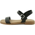 thumbnail image 5 of VENECORE Calie 2 Strap Sandals for Women - Comfortable Summer Flat Sandals, Black, US 7M, 5 of 7