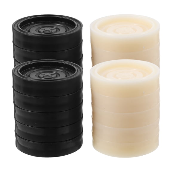 BESTYASH 24Pcs Lightweight Plastic Chess Pieces Assorted Color Game Board Accessories