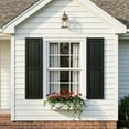 thumbnail image 5 of GVN Louver Shutters with Premium Board and Batten, Window Panel Shutters with Fluted Vertical Lines and Easy Mount for Farmhouse, Home Office, Living Room, Bedroom, Black(14"*39"), 5 of 7