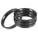 thumbnail image 1 of 70,1mm a 65,1mm Universal Coche Cubos Centrados Anillos Negro - 4uds, 1 of 1