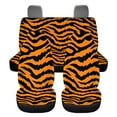 thumbnail image 6 of Jeiento Tiger Texture Car Seat Covers Full Set of 4 Front Seat Protector and Rear Bench Back Seat Cushion Covers Interior Auto Accessories Fit for Most Cars Van Truck Sedan, 6 of 7