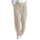 thumbnail image 2 of Ceisia Men's All-Season Solid Color Pleated Gift Draped Straight Leg Pants Elastic Drawstring Waist Pockets for Outdoor Casual Daily Work Wear, 2 of 9