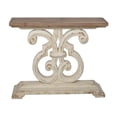 thumbnail image 2 of Benjara 43 Inch Sofa Console Table, Wide Top, Firwood Frame, White and Brown Finish, 2 of 6