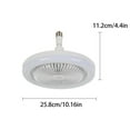 thumbnail image 3 of E27 Ceiling Fan With Lights Enclosed Low Fan Light Ceiling Light With Fan Hidden Fan Delier Gimbal Lamp Three Color Dimming, 3 of 8
