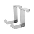 thumbnail image 1 of 8 ganchos de puerta de acero inoxidable en forma de Z + película protectora de plástico rasgable, para puerta estándar, cajón, armario, cocina, 1 of 5