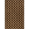 thumbnail image 6 of Rugs USA Quince Checkered Wool Area Rug, 9' 6" x 13' 6", Quince Brown, 6 of 8