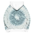 thumbnail image 5 of CFLVAEK Women's Tie Dye Hoodies Oversized Long Sleeve Hooded Sweatshirts Oversized Drawstring Hoodie Fall Fashion 2025 Outfits Gray XL, 5 of 6