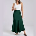 thumbnail image 4 of XIAONU Women's Maxi Skirt Satin Asymmetric Elegant Skirt Evening Galas Wedding Formal Skirt, 4 of 9