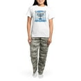 thumbnail image 4 of CafePress - Happy Hanukkah Women's Light Pajamas - Women's Short Sleeve Print T-Shirt and Pants Light Cotton Pajama Set, 4 of 7