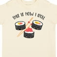 thumbnail image 4 of Inktastic Kawaii How I Roll Sushi Boys or Girls Toddler T-Shirt, 4 of 5