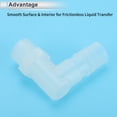thumbnail image 5 of Unique Bargains Plastic Hose Barb Fitting 9/16" Hose Barb G3/8 Male NPT Elbow Barbed Adapter Aquarium PP Clear 5 Pcs, 5 of 7