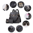 thumbnail image 3 of Makes Mochila Monedero para Mujer Bolso de Viaje de Cuero PU Bolso de diseño Convertible con Monedero 2 Piezas, 3 of 5
