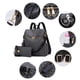 thumbnail image 3 of Makes Mochila Monedero para Mujer Bolso de Viaje de Cuero PU Bolso de diseño Convertible con Monedero 2 Piezas, 3 of 5
