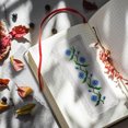 thumbnail image 4 of SHINYPASING 10Pcs Embroidered Bookmark White Polyester Blanks for Crafting Enthusiasts, 4 of 6