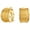 Gold, variant on Womens Bali Style Swirl Two Tone Clip On Earrings Non Pierced Ears Black Oxidized Rhodium 14K Gold Plated
