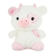 Valentine's Day 6.25" Pink & White Cow Plush by Way To Celebrate