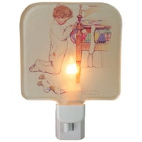 Northlight Norman Rockwell 'A Christmas Prayer' Glass Night Light - 4"