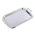 thumbnail image 3 of Bandeja de Servicio Rectangular de Acero Inoxidable con Asas BLESIY, 3 of 8