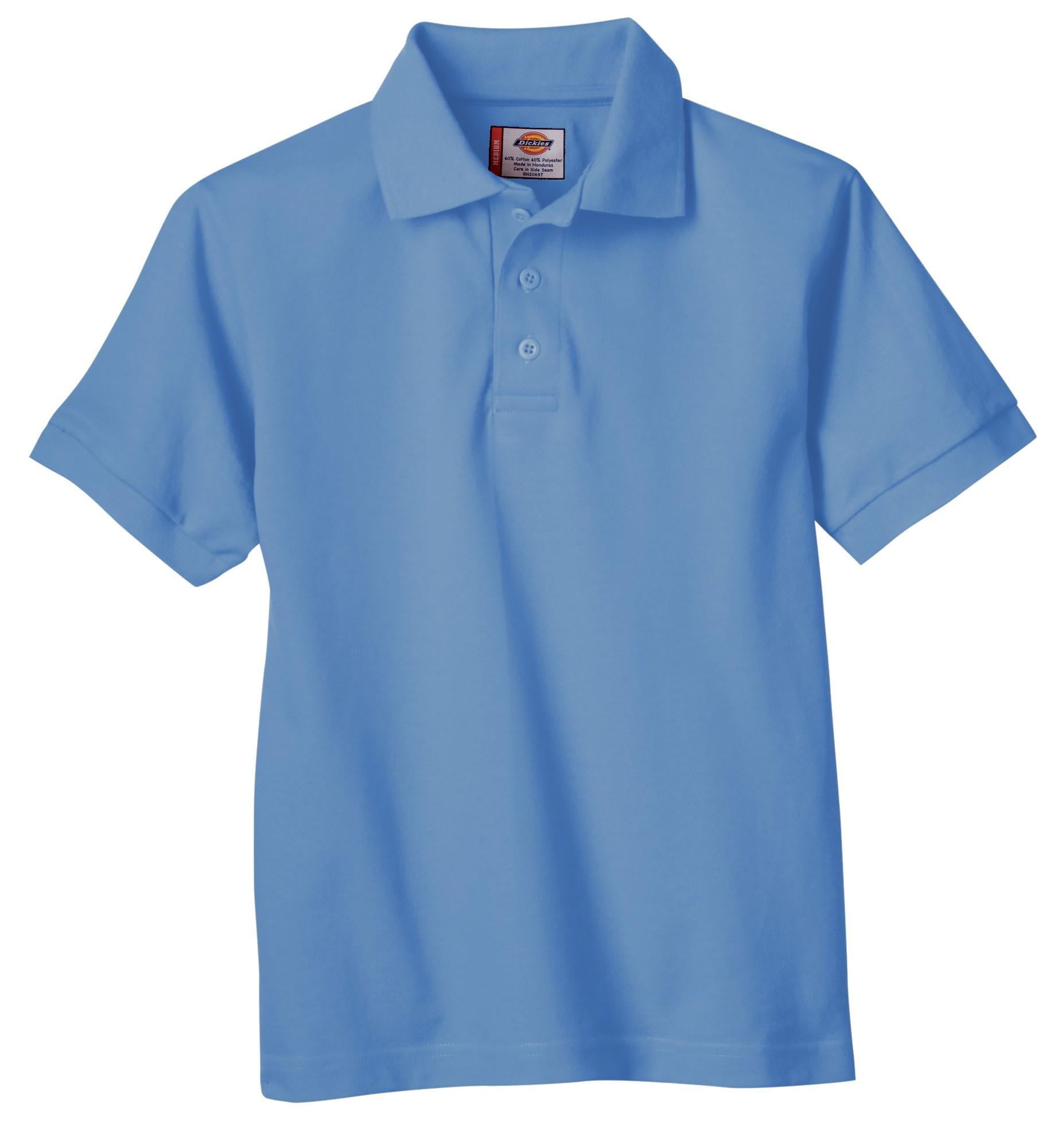 Details about   Parker Youth Medium Blue Polo Shirt NWT 